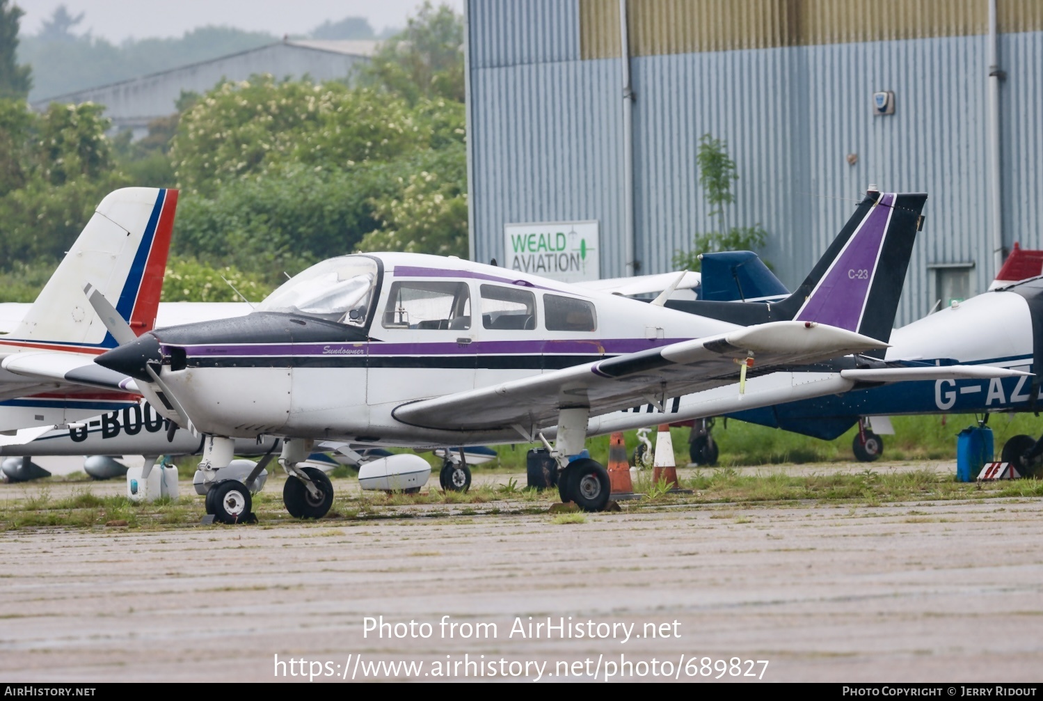 Aircraft Photo of G-BARH | Beech C23 Sundowner 180 | AirHistory.net #689827