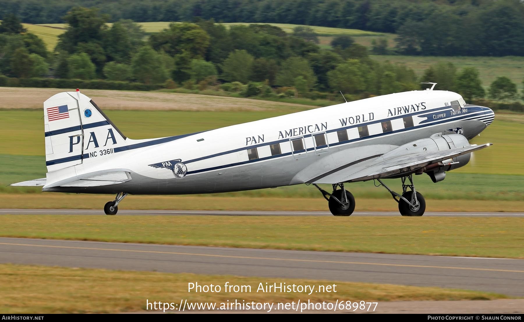 Aircraft Photo of N33611 / NC33611 | Douglas DC-3(C) | Pan American World Airways - PAA | AirHistory.net #689877