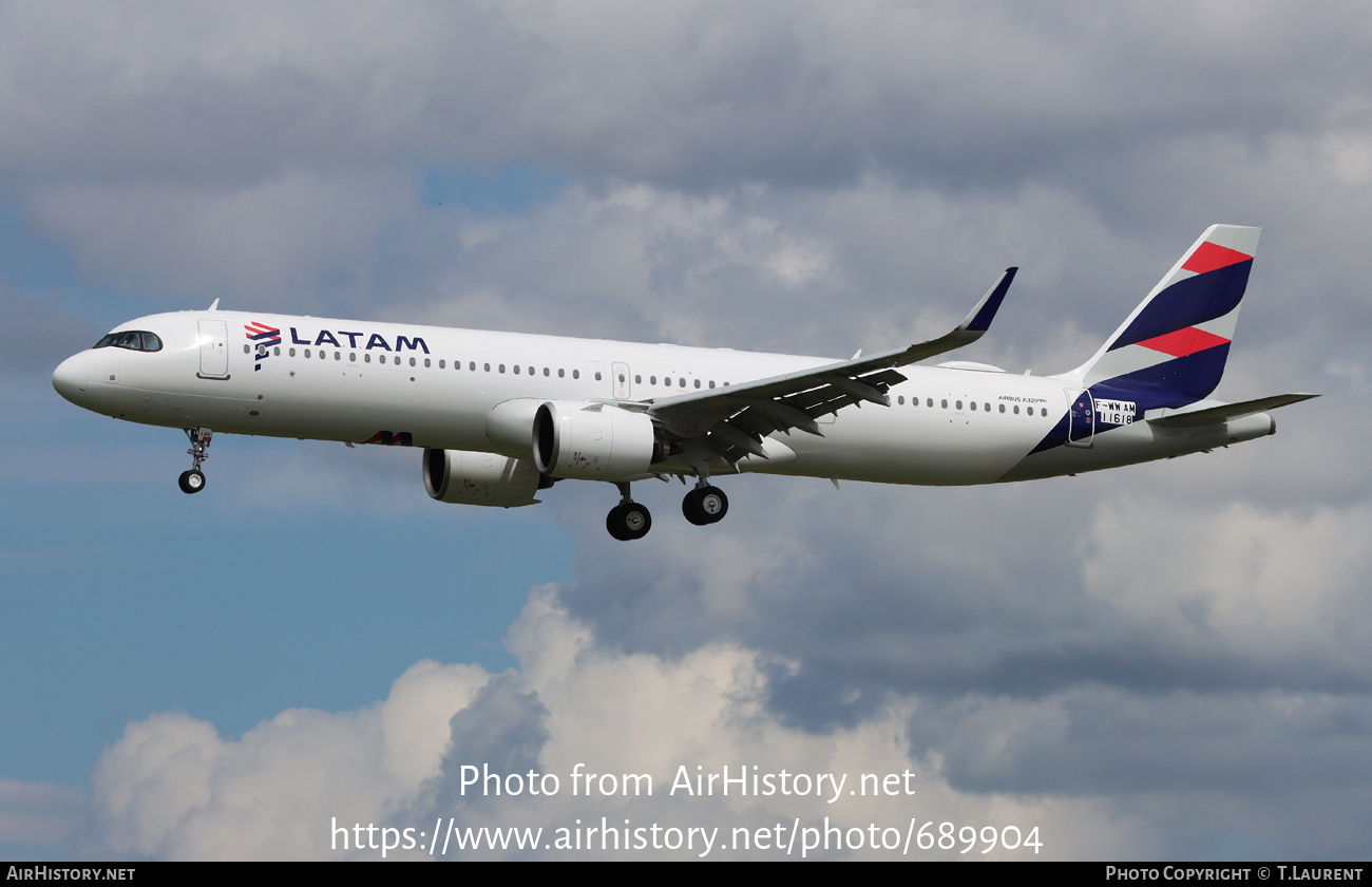 Aircraft Photo of F-WWAM | Airbus A321-271NX | LATAM Airlines | AirHistory.net #689904