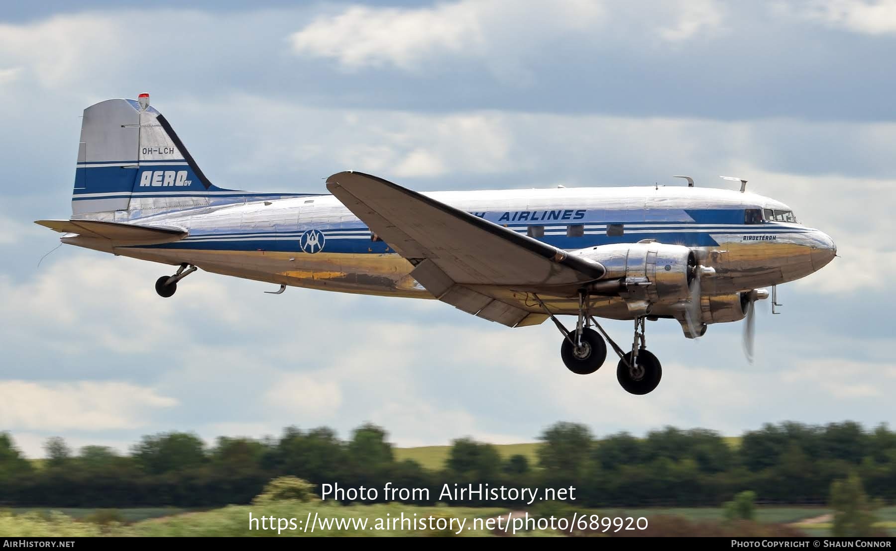 Aircraft Photo of OH-LCH | Douglas C-53C Skytrooper | Aero - Finnish Airlines | AirHistory.net #689920