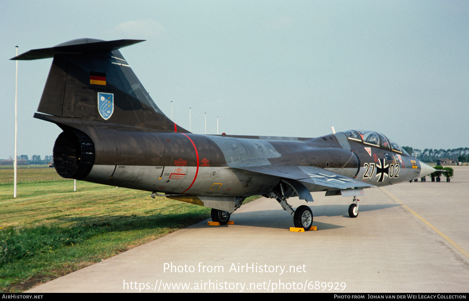 Aircraft Photo of 2702 | Lockheed TF-104G Starfighter | Germany - Air Force | AirHistory.net #689929