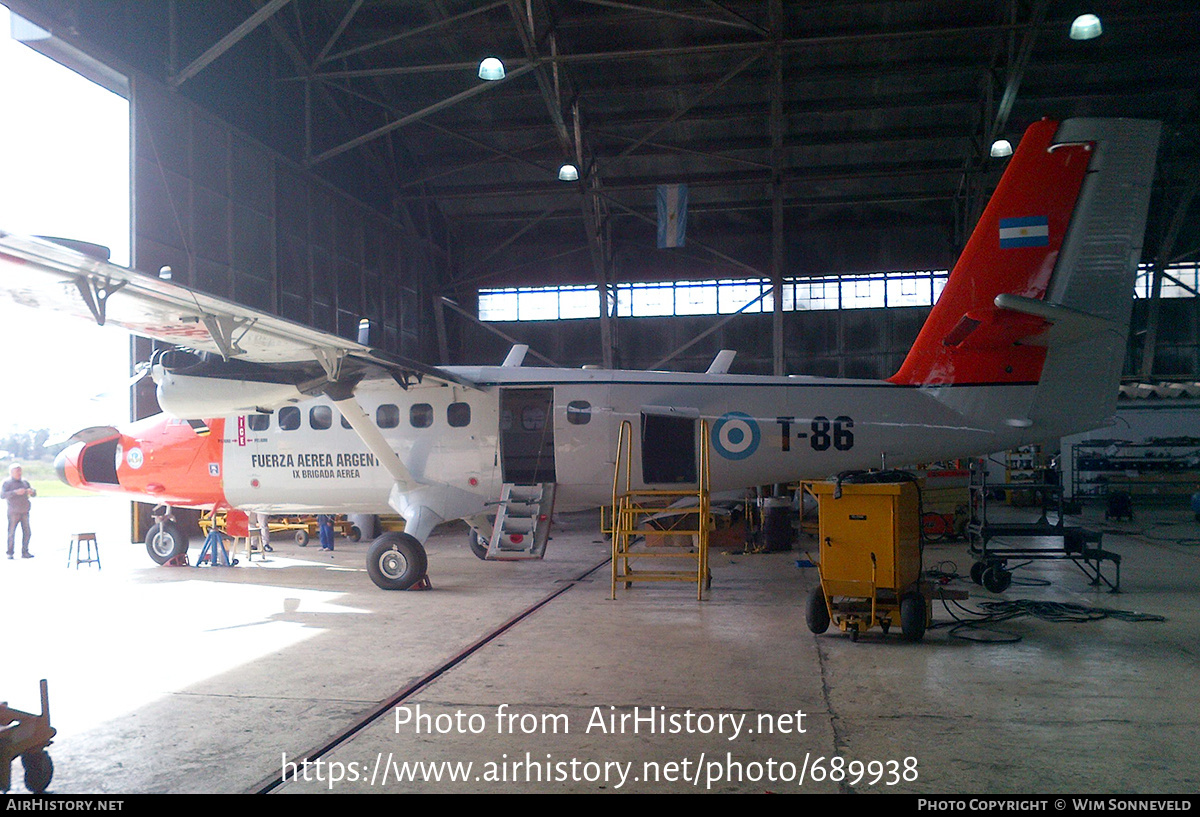 Aircraft Photo of T-86 | De Havilland Canada DHC-6-200 Twin Otter | Argentina - Air Force | AirHistory.net #689938