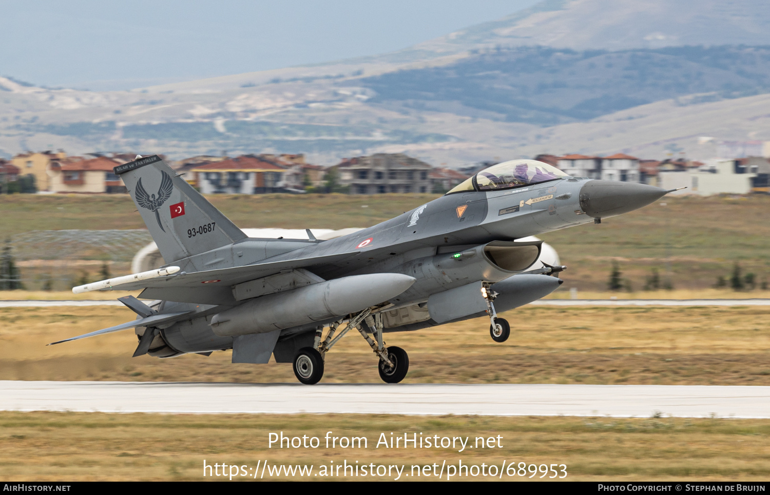 Aircraft Photo of 93-0687 | General Dynamics F-16C Fighting Falcon | Turkey - Air Force | AirHistory.net #689953