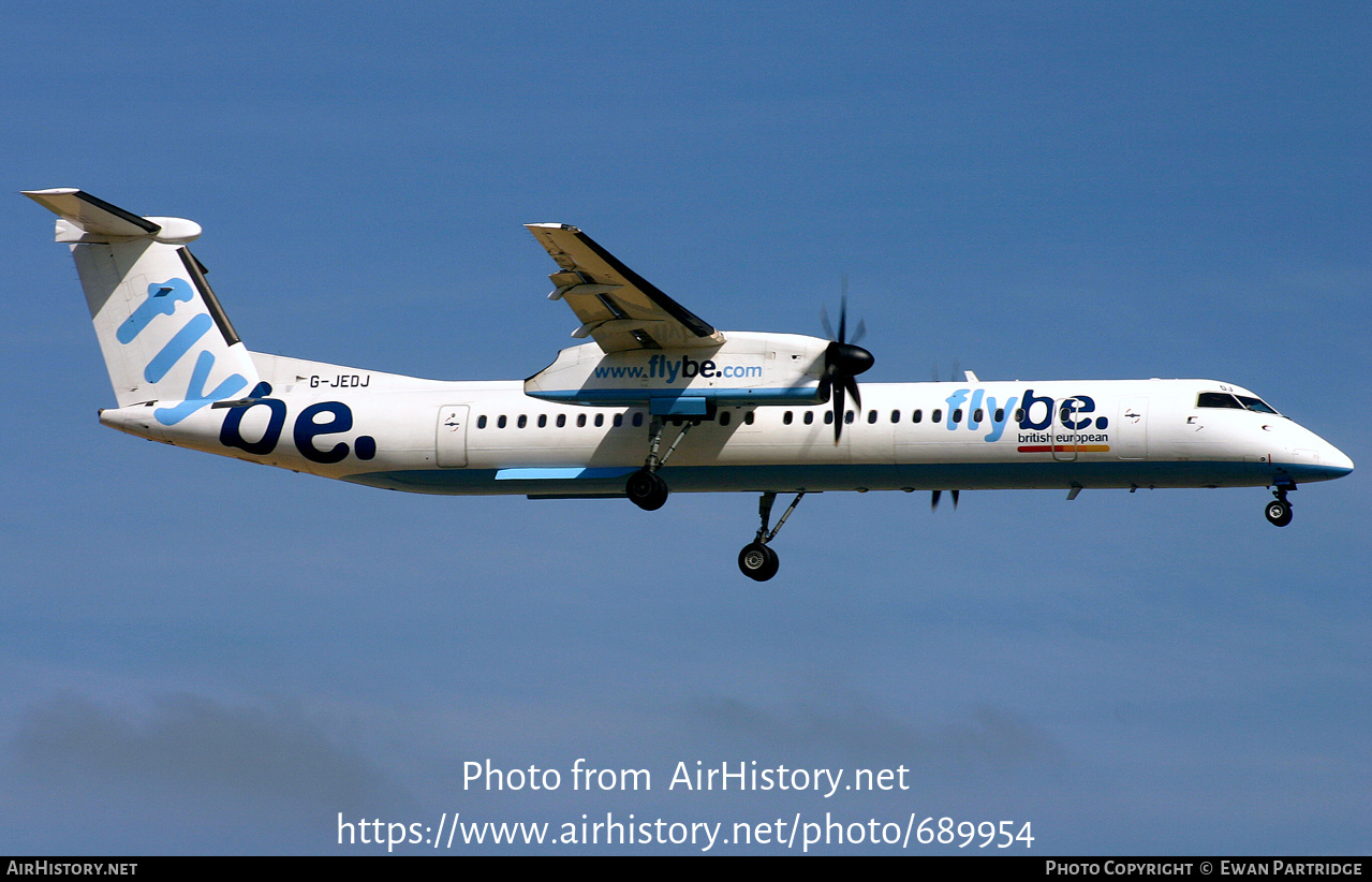 Aircraft Photo of G-JEDJ | Bombardier DHC-8-402 Dash 8 | Flybe - British European | AirHistory.net #689954