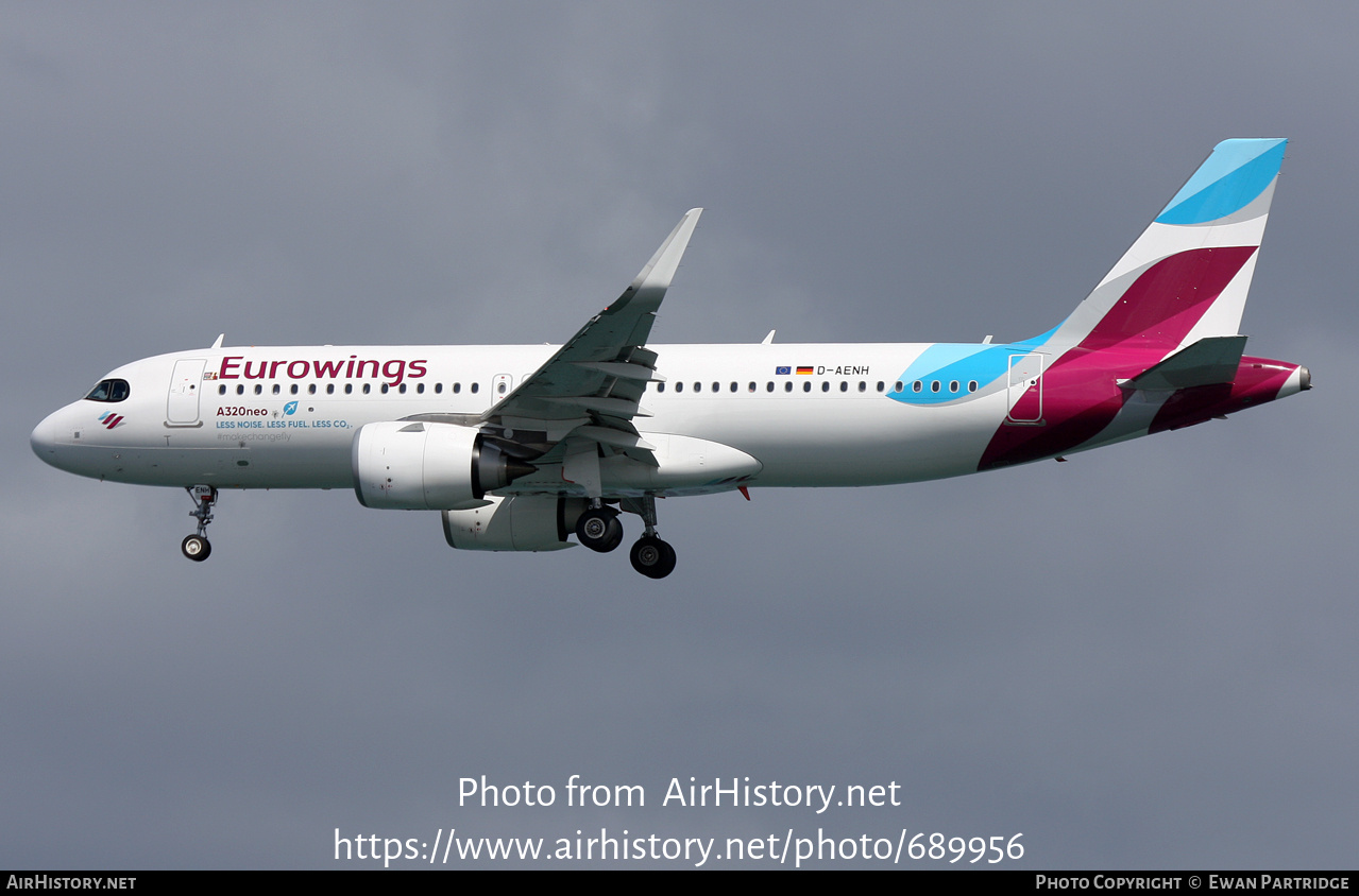 Aircraft Photo of D-AENH | Airbus A320-251N | Eurowings | AirHistory.net #689956