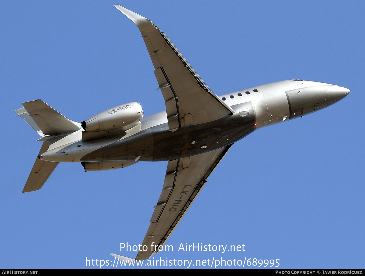 Aircraft Photo of LX-MIC | Dassault Falcon 2000S | AirHistory.net #689995