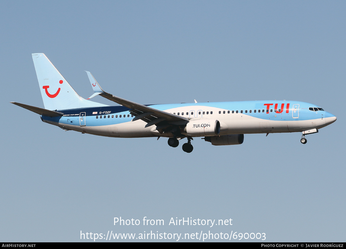Aircraft Photo of G-FDZF | Boeing 737-8K5 | TUI | AirHistory.net #690003