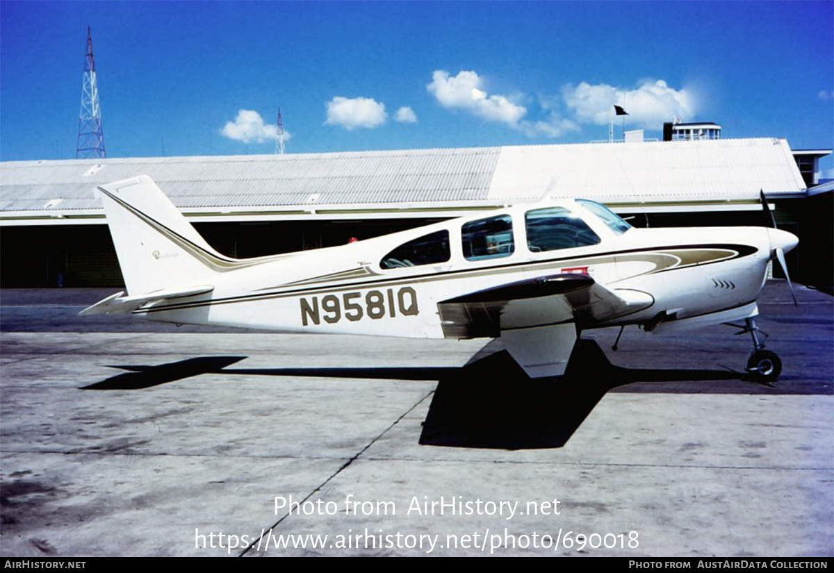 Aircraft Photo of N9581Q | Beech C33 Debonair | AirHistory.net #690018
