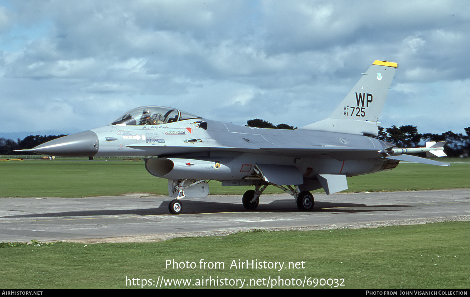 Aircraft Photo of 81-0725 / AF81-725 | General Dynamics F-16A Fighting Falcon | USA - Air Force | AirHistory.net #690032