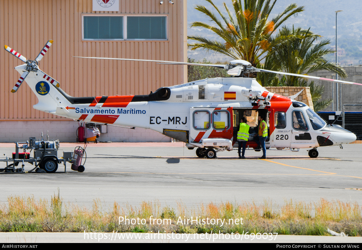 Aircraft Photo of EC-MRJ | AgustaWestland AW-139 | Sociedad de Salvamento y Seguridad Marítima | AirHistory.net #690037