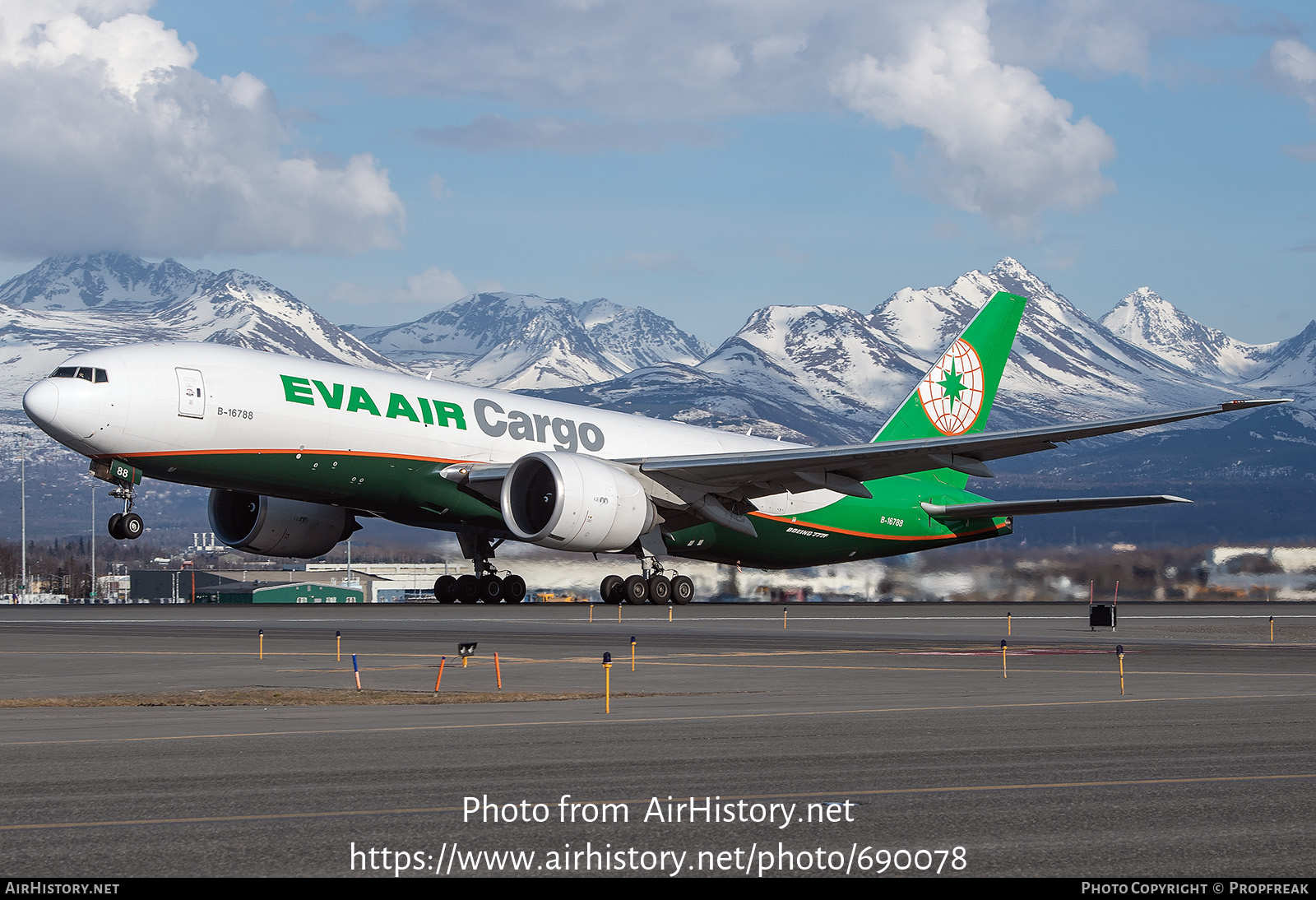 Aircraft Photo of B-16788 | Boeing 777-F | EVA Air Cargo | AirHistory.net #690078