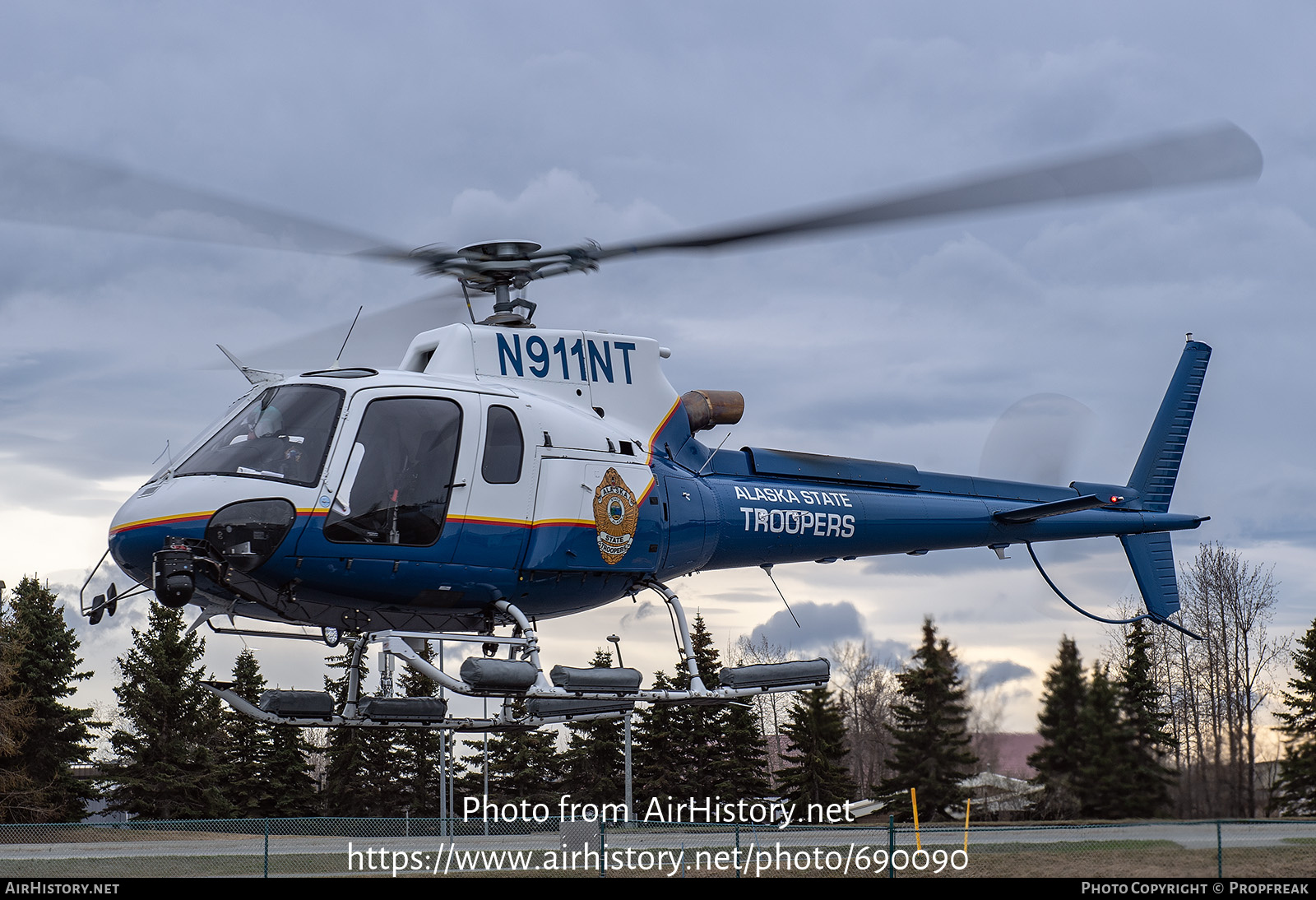 Aircraft Photo of N911NT | American Eurocopter AS350B3 | Alaska State Troopers | AirHistory.net #690090