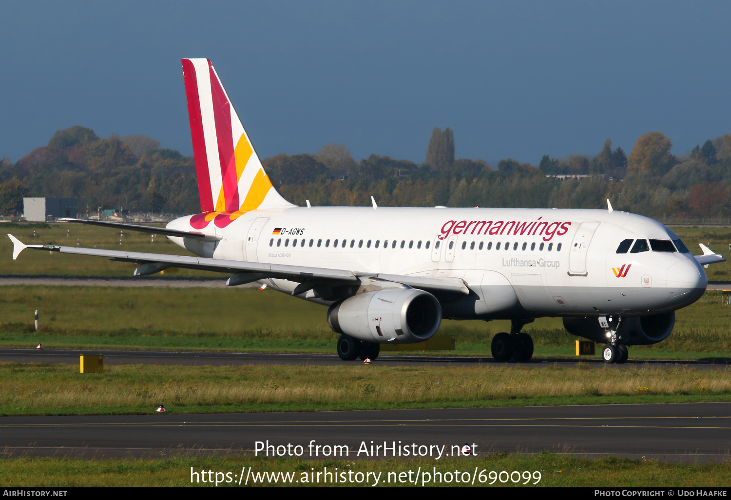 Aircraft Photo of D-AGWS | Airbus A319-132 | Germanwings | AirHistory.net #690099