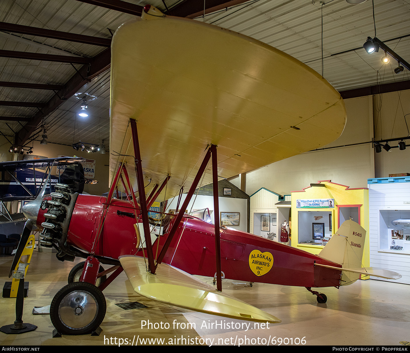 Aircraft Photo of N5415 | Stearman C3B | Alaskan Airways | AirHistory.net #690106