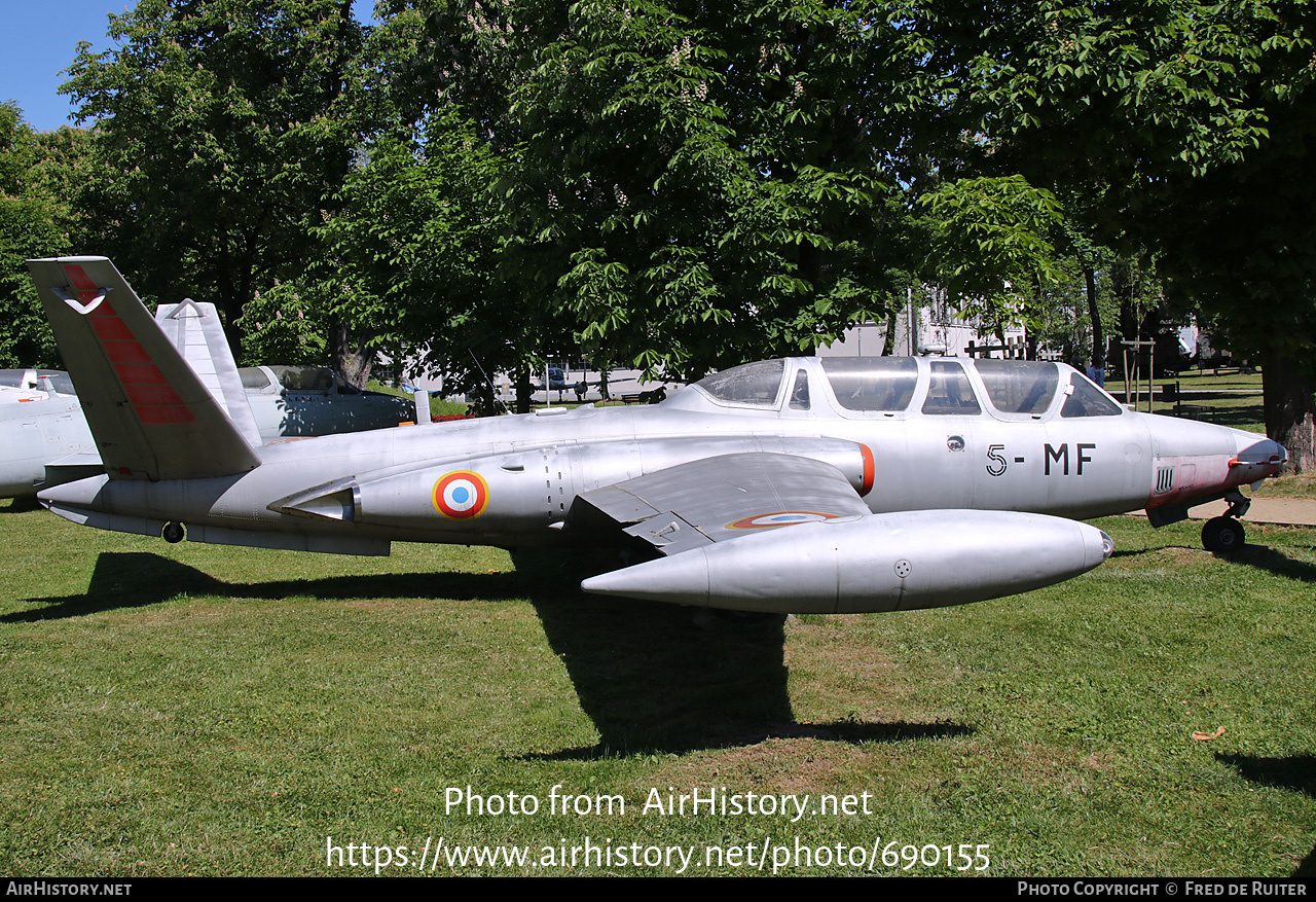 Aircraft Photo of 458 | Fouga CM-170R Magister | France - Air Force | AirHistory.net #690155