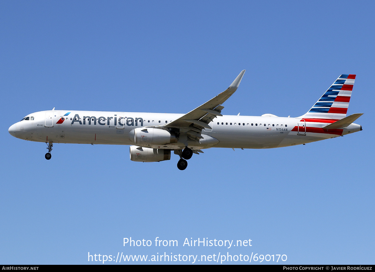 Aircraft Photo of N156AN | Airbus A321-231 | American Airlines | AirHistory.net #690170
