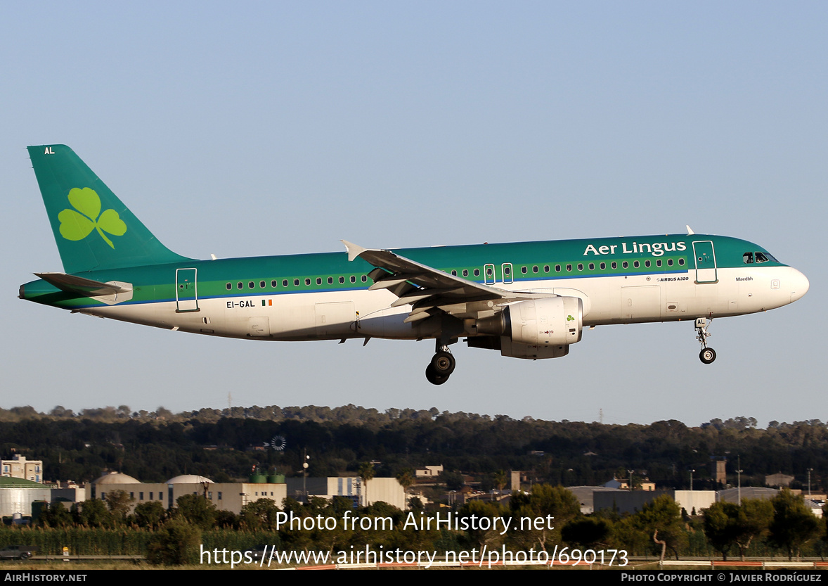 Aircraft Photo of EI-GAL | Airbus A320-214 | Aer Lingus | AirHistory.net #690173