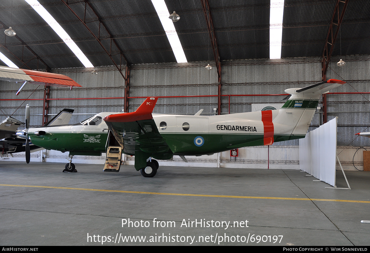 Aircraft Photo of GN-810 | Pilatus PC-12/45 | Argentina - Gendarmeria | AirHistory.net #690197