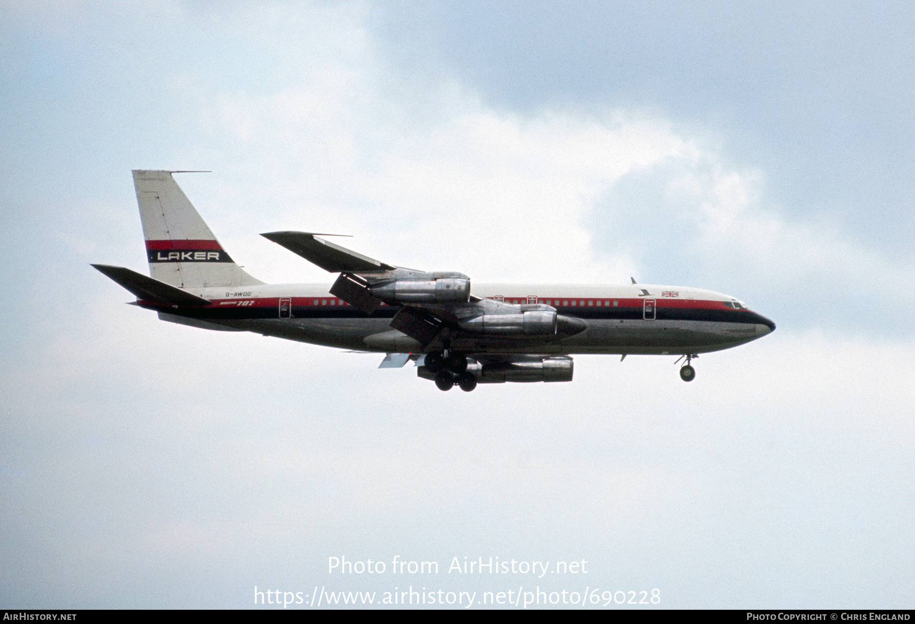 Aircraft Photo of G-AWDG | Boeing 707-138B | Laker Airways | AirHistory.net #690228