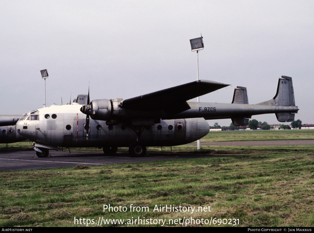 Aircraft Photo of F-BZCS / 72 | Nord 2501F-2 Noratlas | AirHistory.net #690231