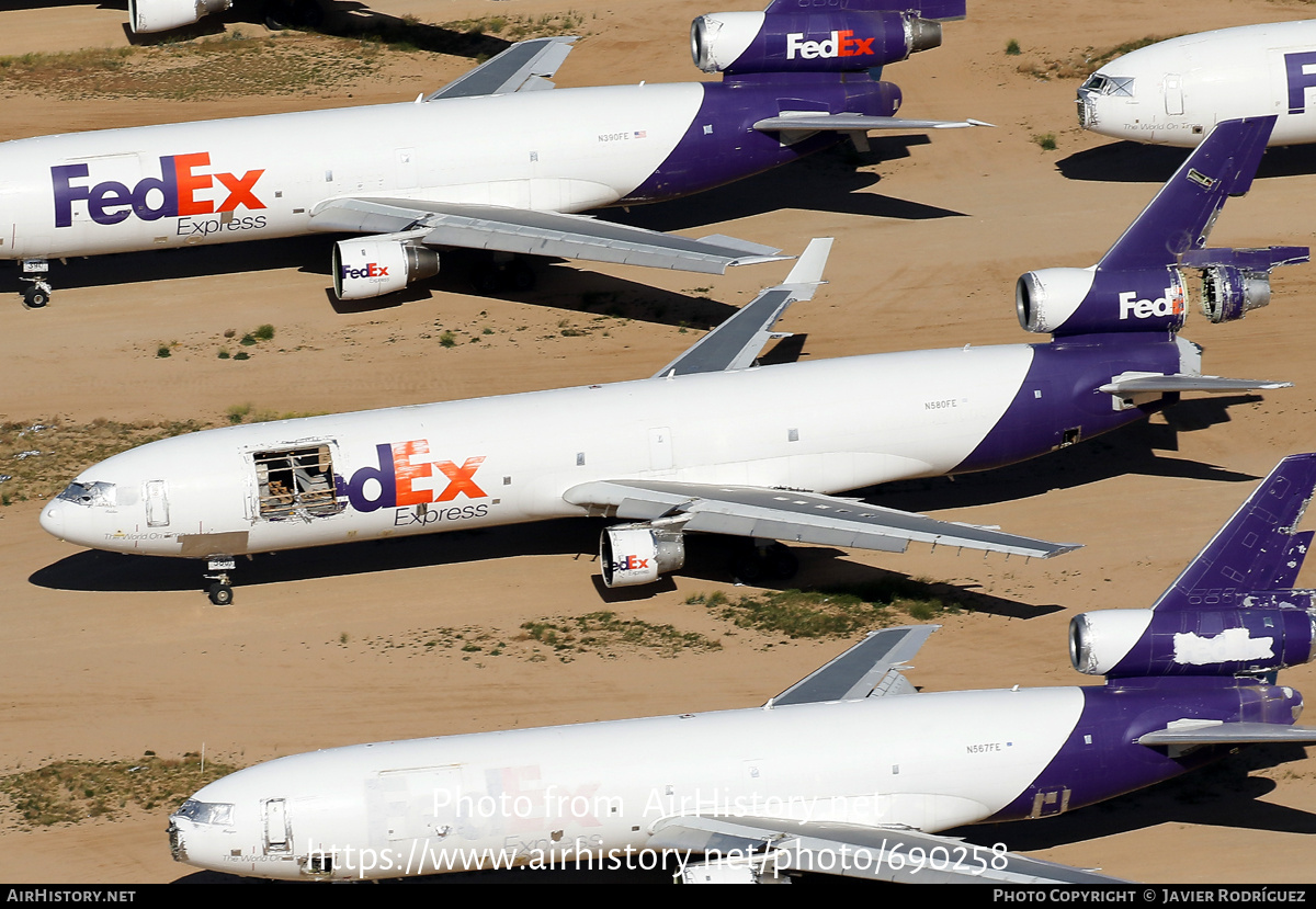 Aircraft Photo of N580FE | McDonnell Douglas MD-11/F | FedEx Express | AirHistory.net #690258
