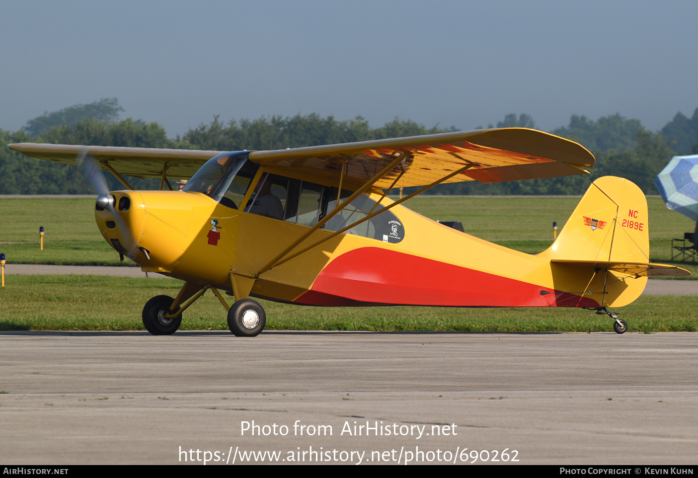 Aircraft Photo of N2189E / NC2189E | Aeronca 7AC Champion | AirHistory.net #690262