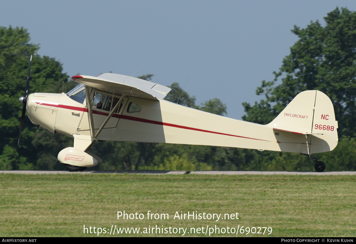 Aircraft Photo of N96688 / NC96688 | Taylorcraft BC12-D | AirHistory.net #690279