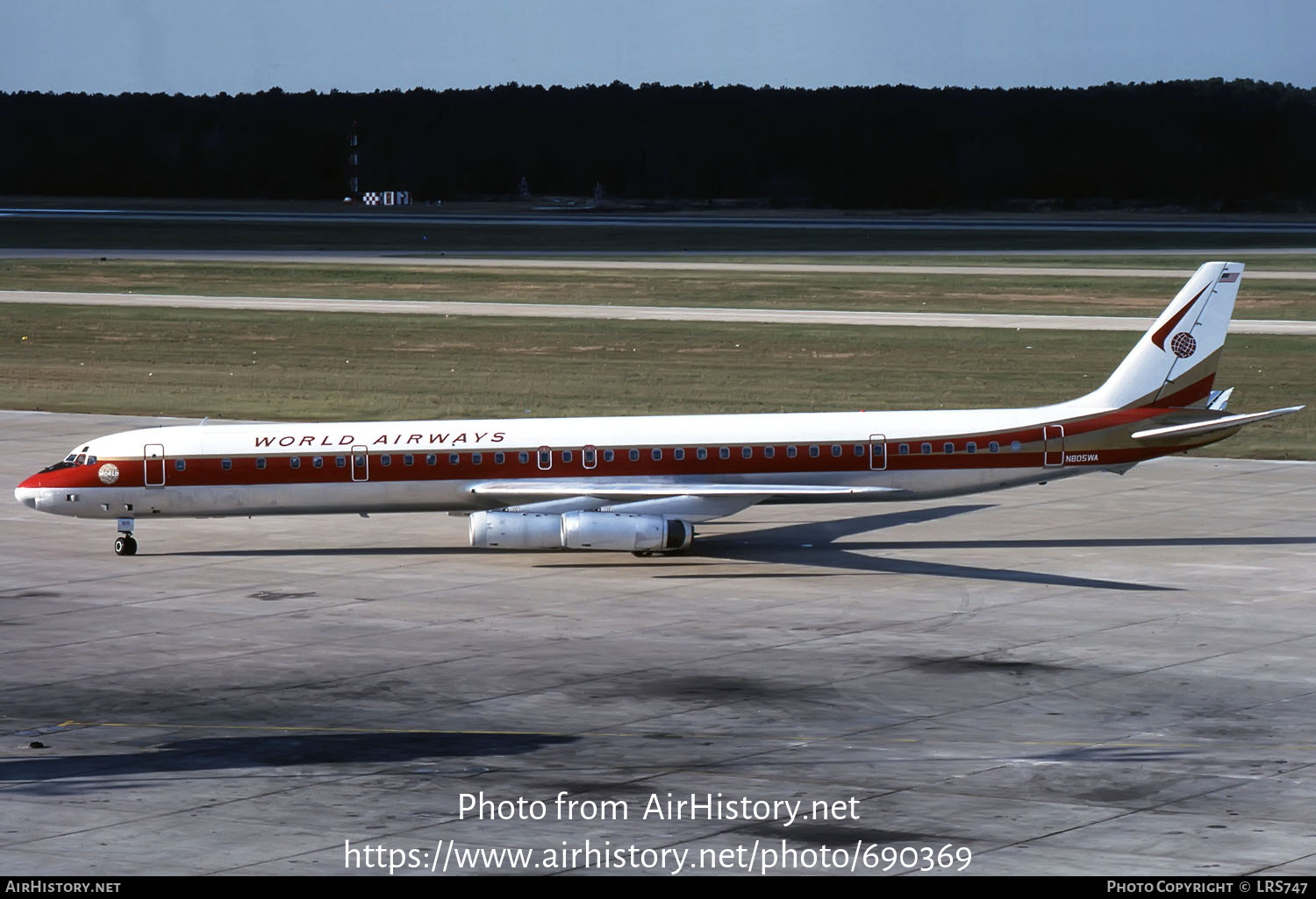 Aircraft Photo of N805WA | McDonnell Douglas DC-8-63CF | World Airways | AirHistory.net #690369