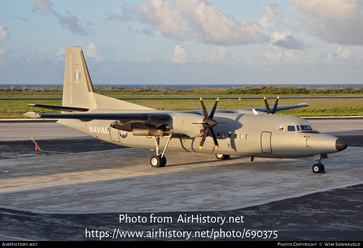 Aircraft Photo of AE567 | Fokker 50 | Peru - Navy | AirHistory.net #690375