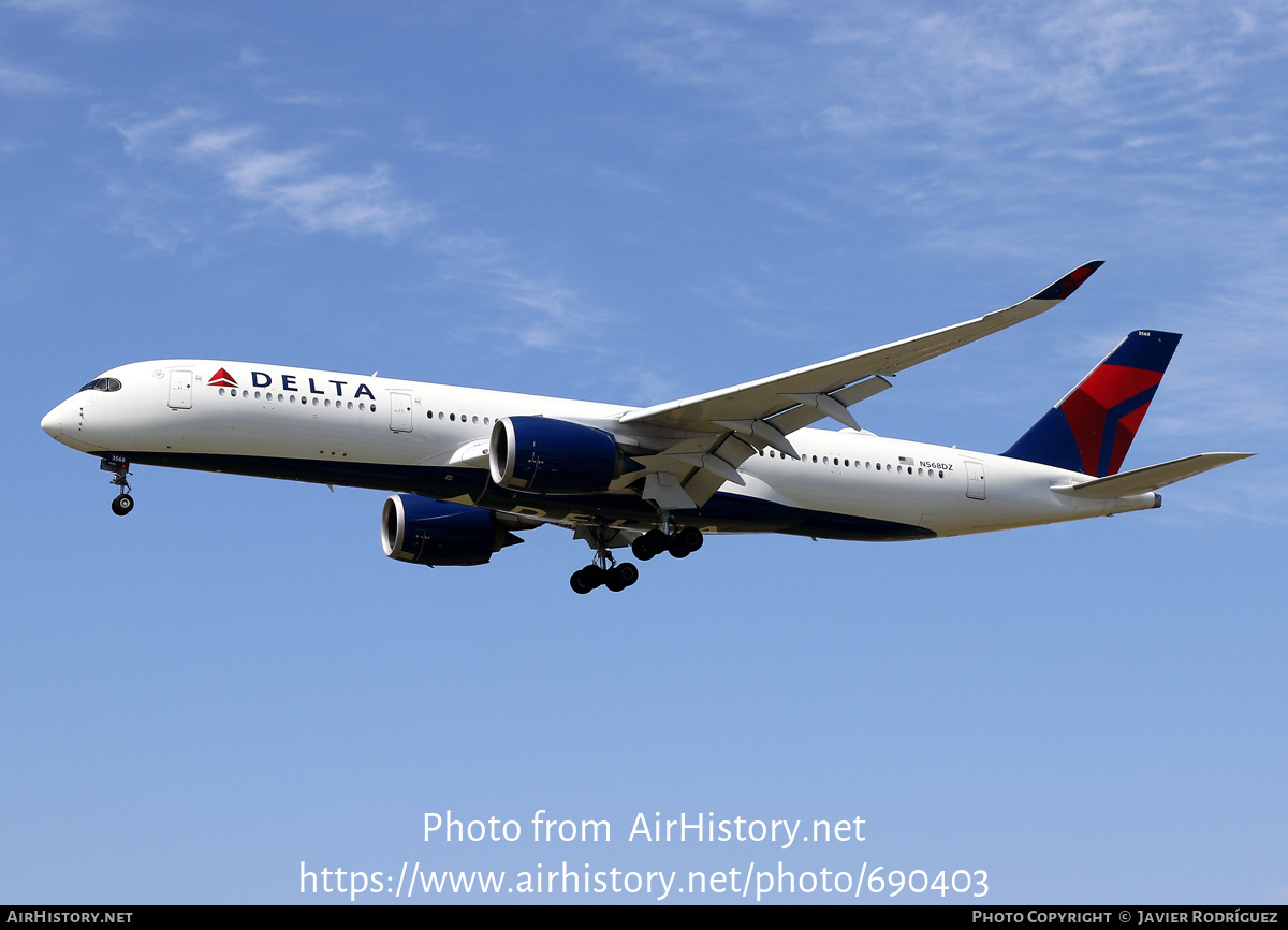 Aircraft Photo of N568DZ | Airbus A350-941 | Delta Air Lines | AirHistory.net #690403