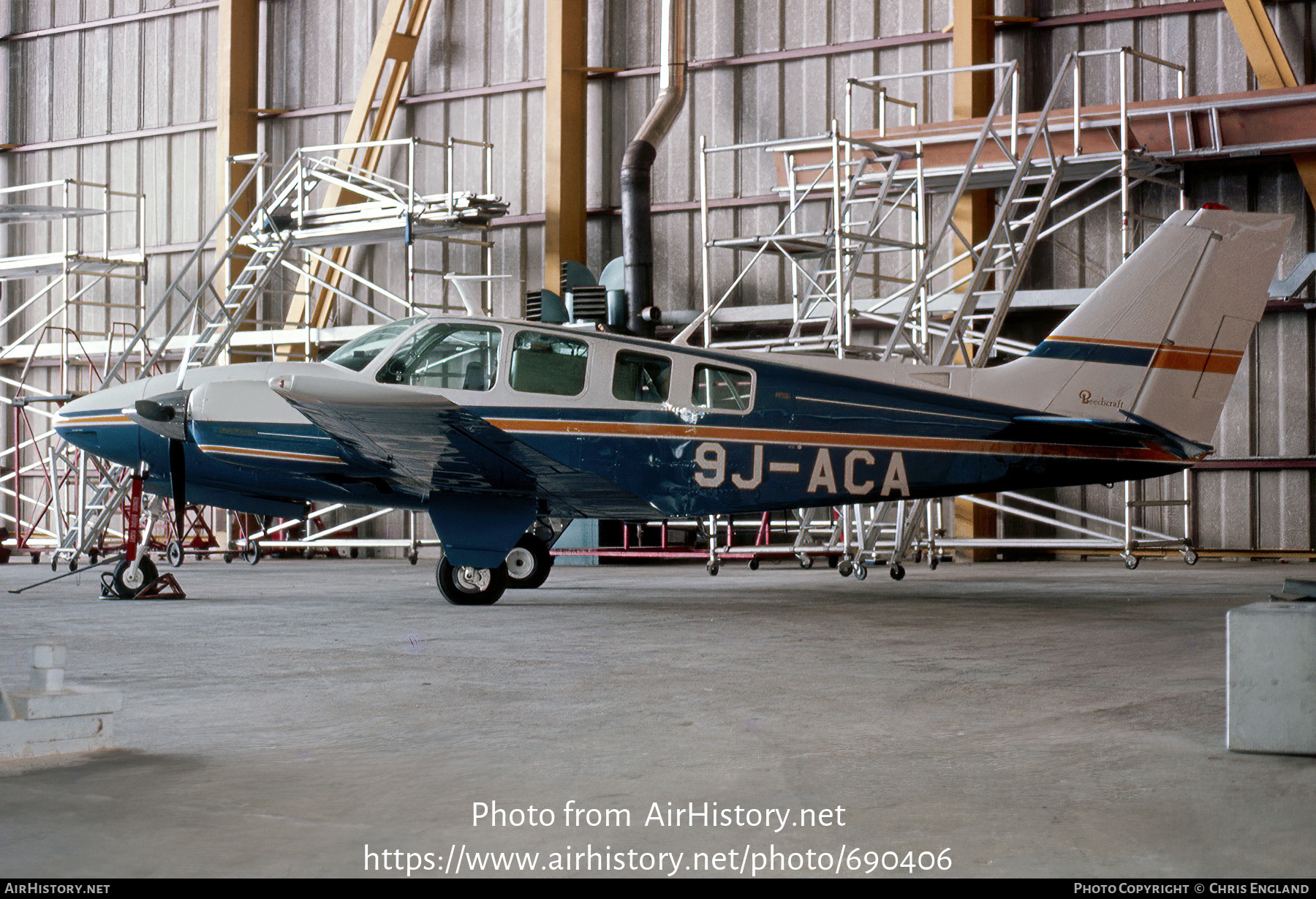 Aircraft Photo of 9J-ACA | Beech 58 Baron | AirHistory.net #690406