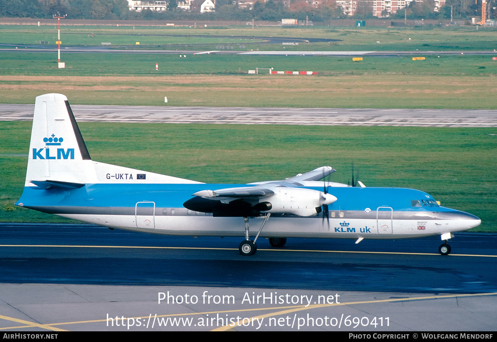 Aircraft Photo of G-UKTA | Fokker 50 | KLM UK | AirHistory.net #690411