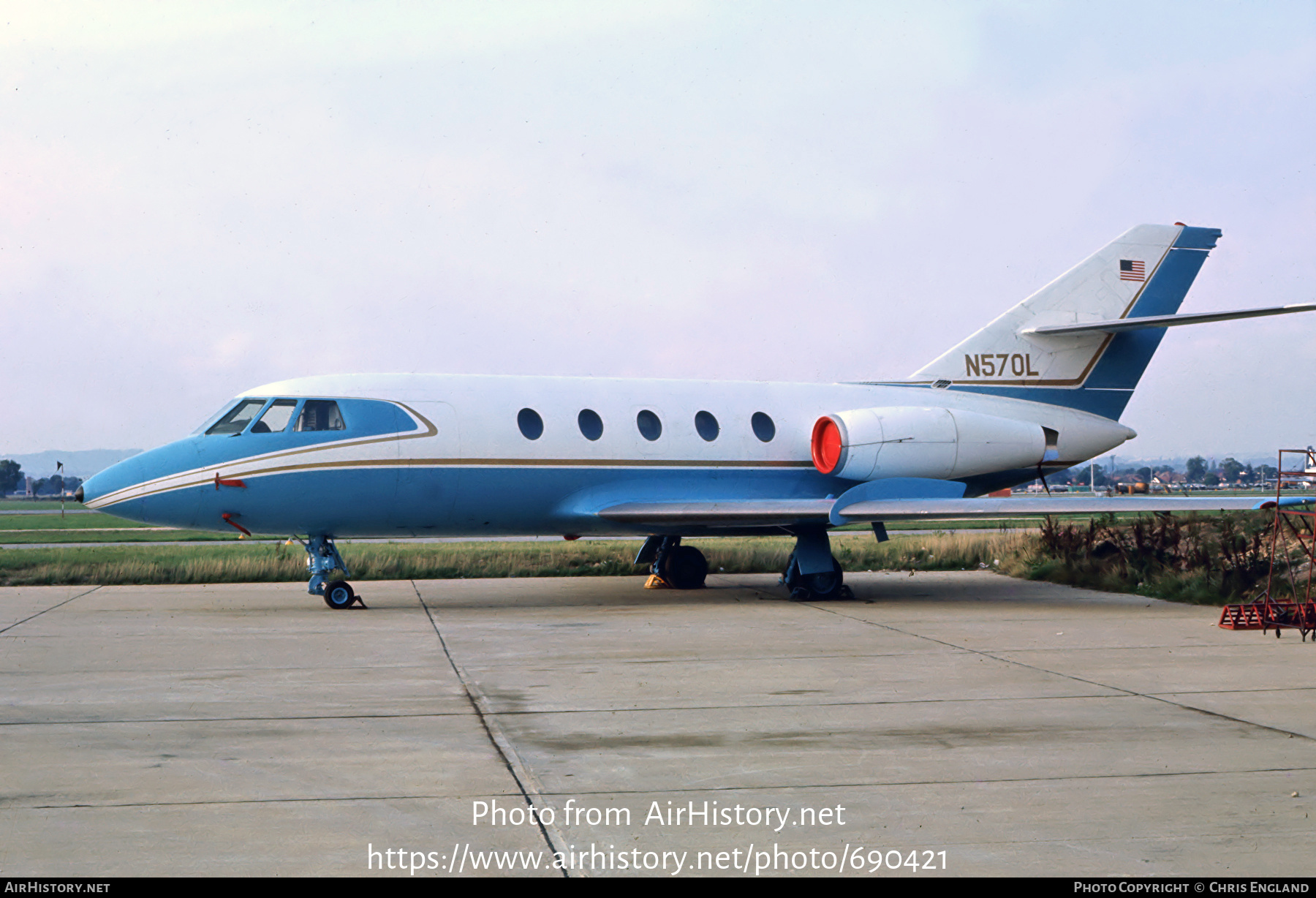 Aircraft Photo of N570L | Dassault Falcon 20 | AirHistory.net #690421