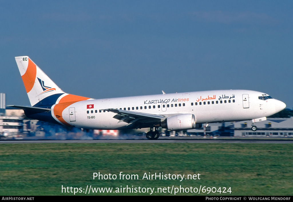 Aircraft Photo of TS-IEC | Boeing 737-33A | Karthago Airlines | AirHistory.net #690424