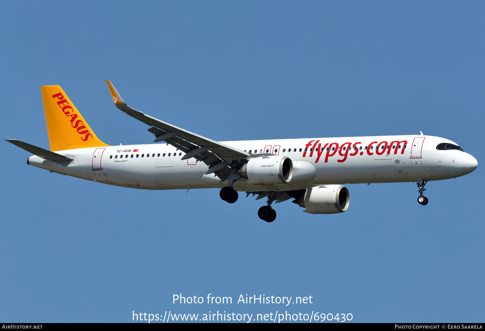 Aircraft Photo of TC-RDB | Airbus A321-251NX | Pegasus Airlines | AirHistory.net #690430
