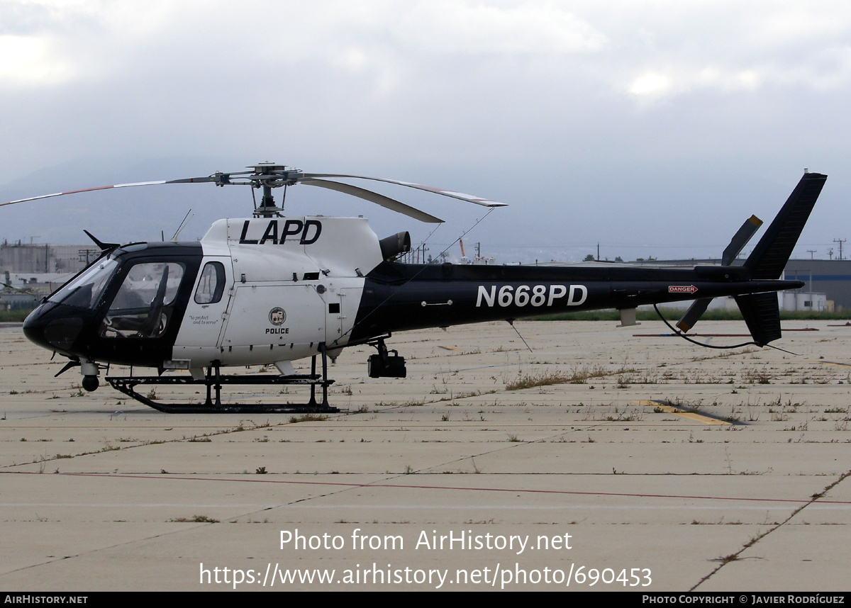 Aircraft Photo of N668PD | Airbus Helicopters H-125 | Los Angeles Police Department - LAPD | AirHistory.net #690453