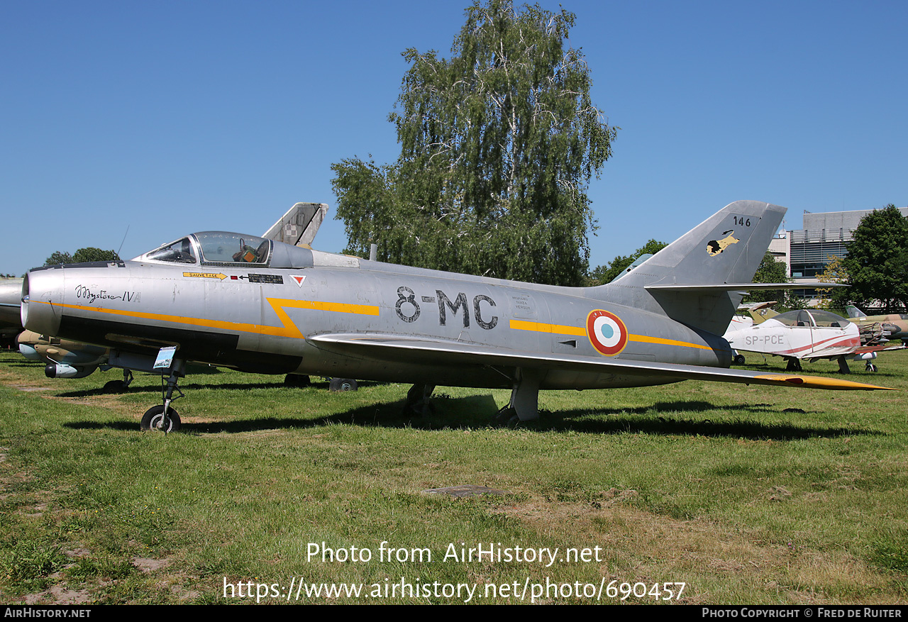 Aircraft Photo of 146 | Dassault MD-454 Mystere IV A | France - Air Force | AirHistory.net #690457