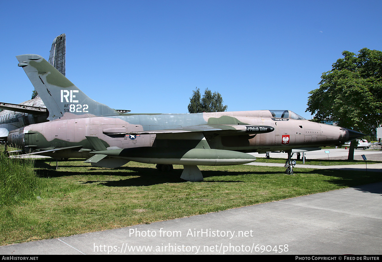 Aircraft Photo of 59-1822 / AF59-822 | Republic F-105D Thunderchief | USA - Air Force | AirHistory.net #690458