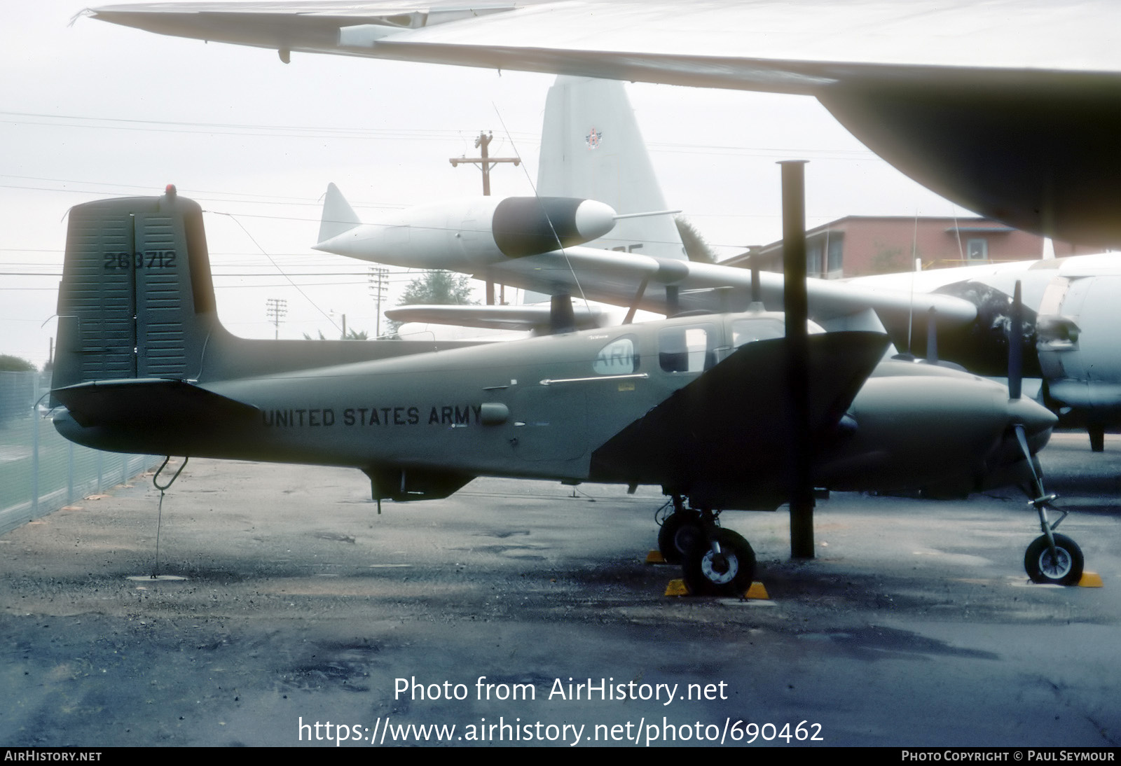 Aircraft Photo of 56-3712 / 263712 | Beech RU-8D Seminole (50) | USA - Army | AirHistory.net #690462