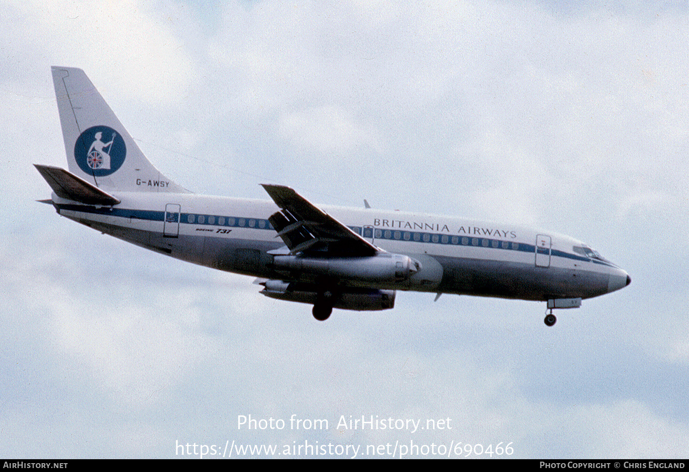 Aircraft Photo of G-AWSY | Boeing 737-204 | Britannia Airways | AirHistory.net #690466