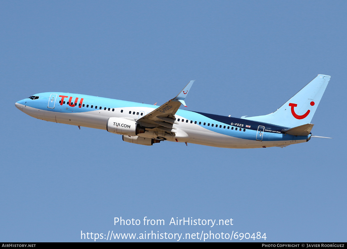 Aircraft Photo of G-FDZS | Boeing 737-8K5 | TUI | AirHistory.net #690484