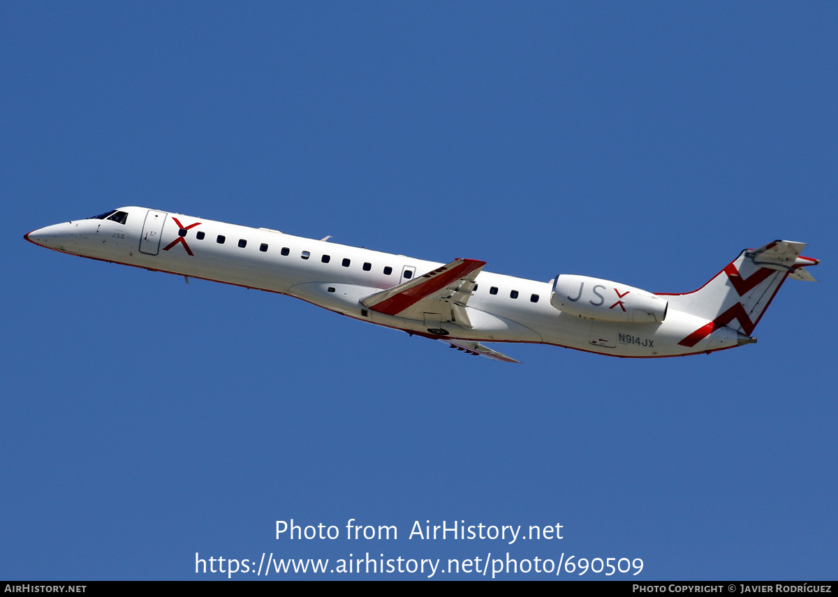 Aircraft Photo of N914JX | Embraer ERJ-145LR (EMB-145LR) | JetSuiteX - JSX | AirHistory.net #690509