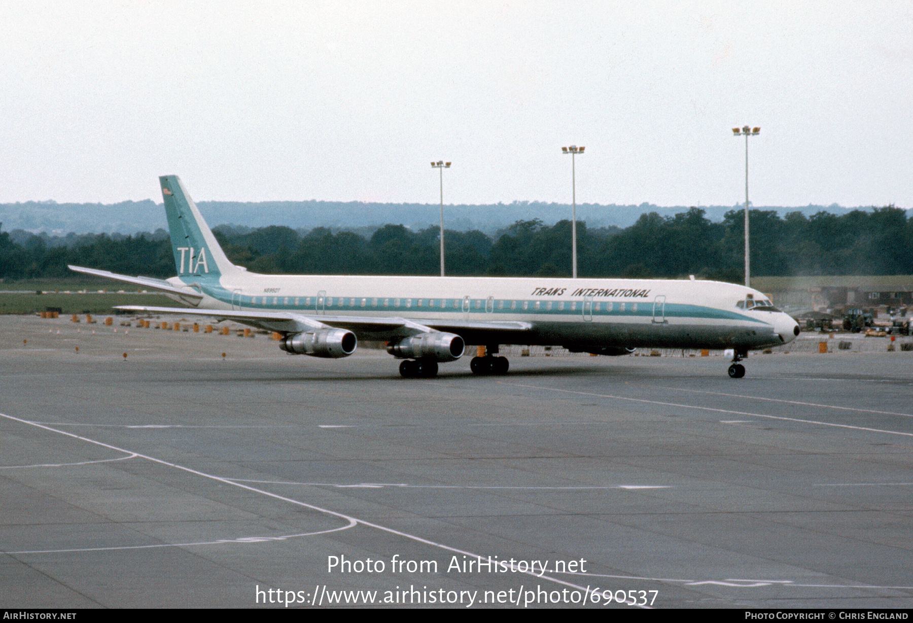 Aircraft Photo of N8960T | McDonnell Douglas DC-8-61CF | Trans International Airlines - TIA | AirHistory.net #690537