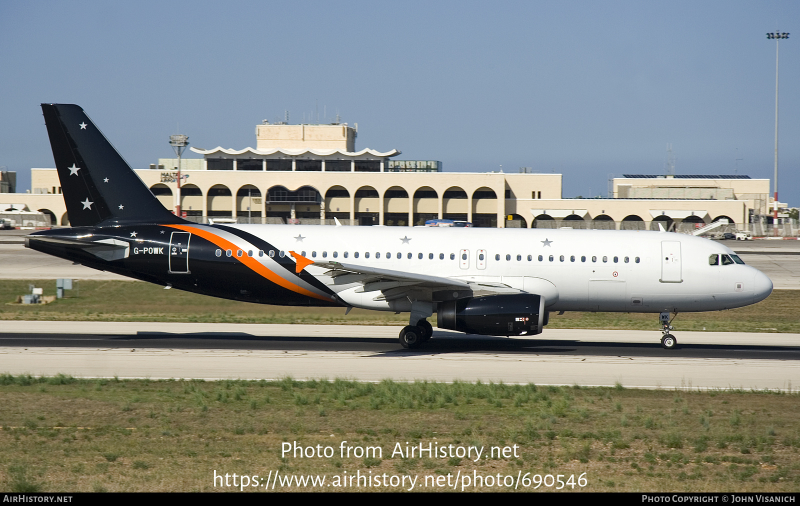 Aircraft Photo of G-POWK | Airbus A320-233 | Titan Airways | AirHistory.net #690546