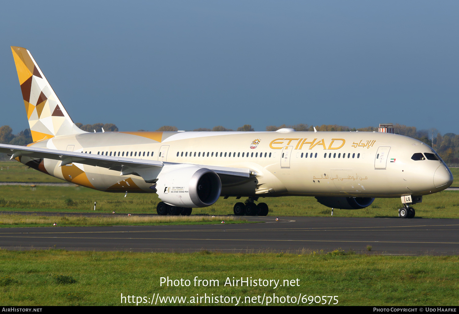 Aircraft Photo of A6-BLQ | Boeing 787-9 Dreamliner | Etihad Airways | AirHistory.net #690575