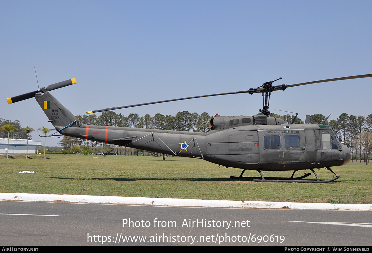 Aircraft Photo of 8702 | Bell UH-1H Iroquois | Brazil - Air Force | AirHistory.net #690619