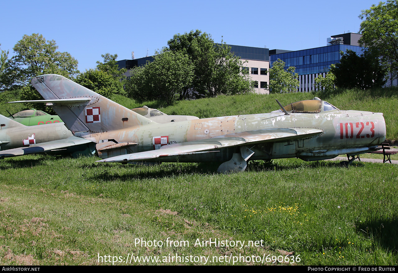 Aircraft Photo of 1023 | PZL-Mielec Lim-5 (MiG-17F) | Poland - Air Force | AirHistory.net #690636