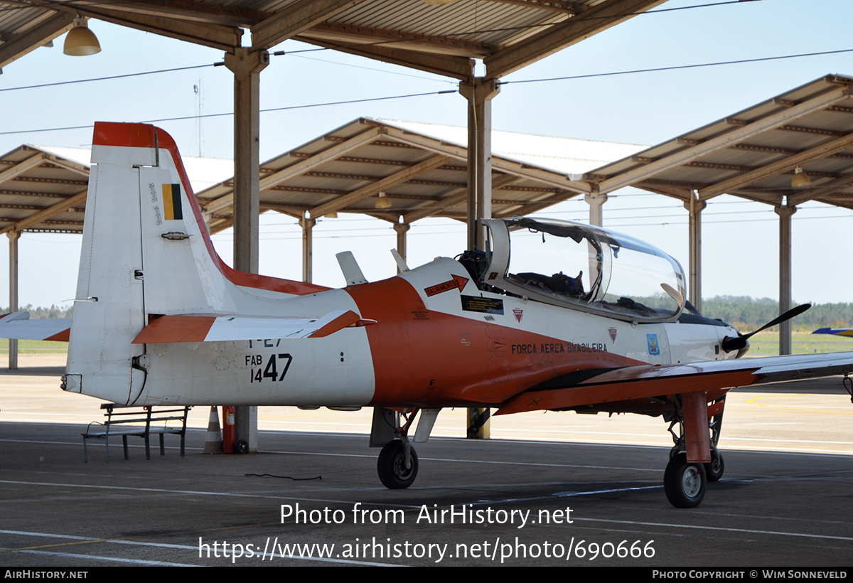 Aircraft Photo of 1447 | Embraer T-27 Tucano | Brazil - Air Force | AirHistory.net #690666