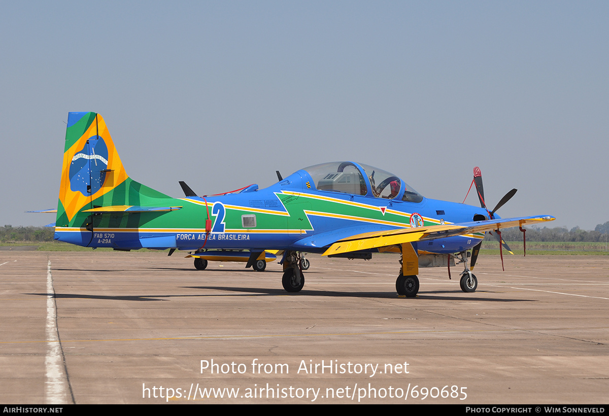 Aircraft Photo of 5710 | Embraer A-29A Super Tucano | Brazil - Air Force | AirHistory.net #690685