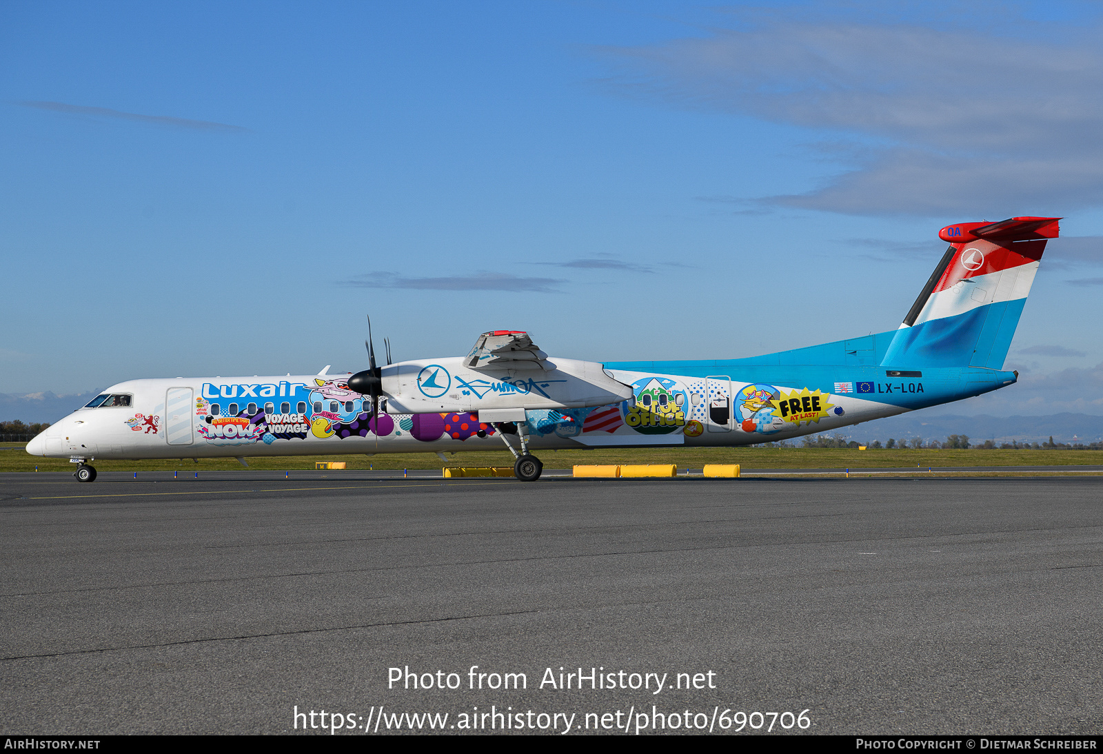 Aircraft Photo of LX-LQA | Bombardier DHC-8-402 Dash 8 | Luxair | AirHistory.net #690706